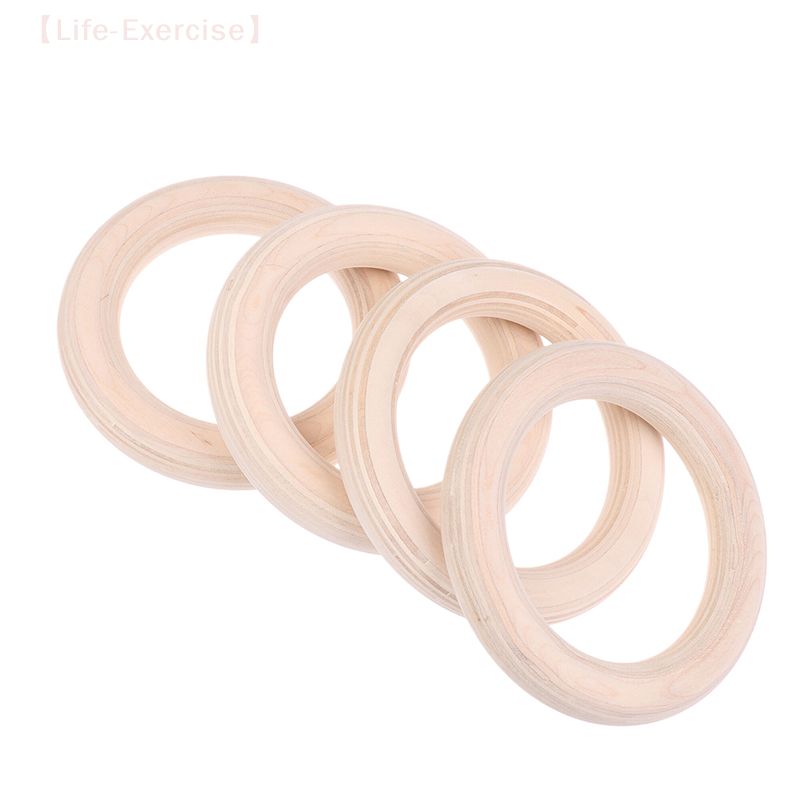 Gymnastic Ring Wood - 2 sztuk/par drewniany pierścień przenośne Crossfit
