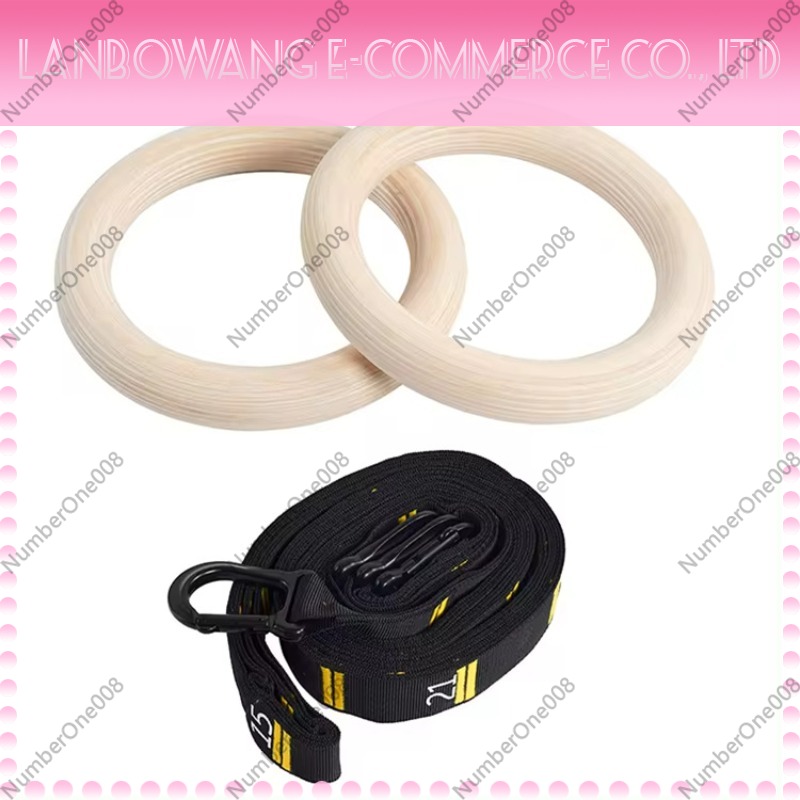 Gymnastic Ring Wood - Obręcze gimnastyczne z litego drewna brzozowego,