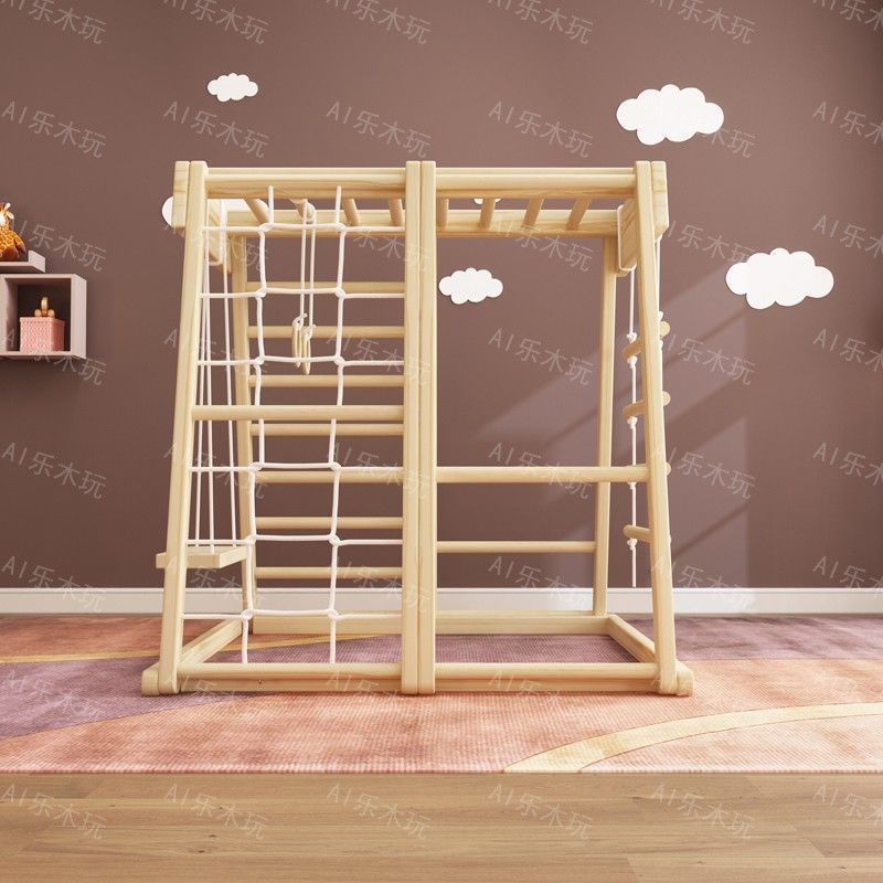 Indoorowa plac zabaw Montessor – Gymnastic Ring Wood recenzja i cena