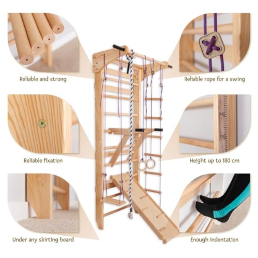 Drążki do ćwiczeń na ścianę w  – Gymnastic Ring Wood recenzja i cena