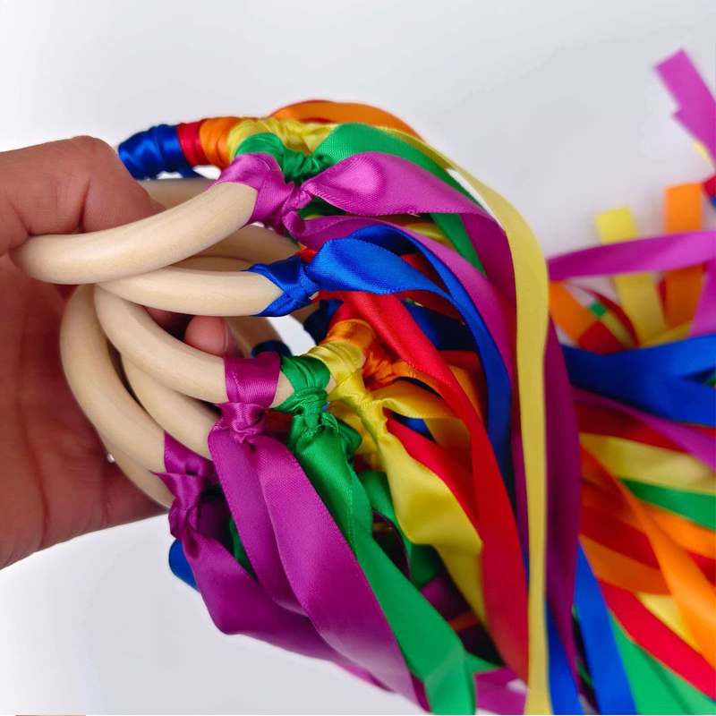 Tęczowe latawce ręczne, różdżk – Gymnastic Ring Wood recenzja i cena