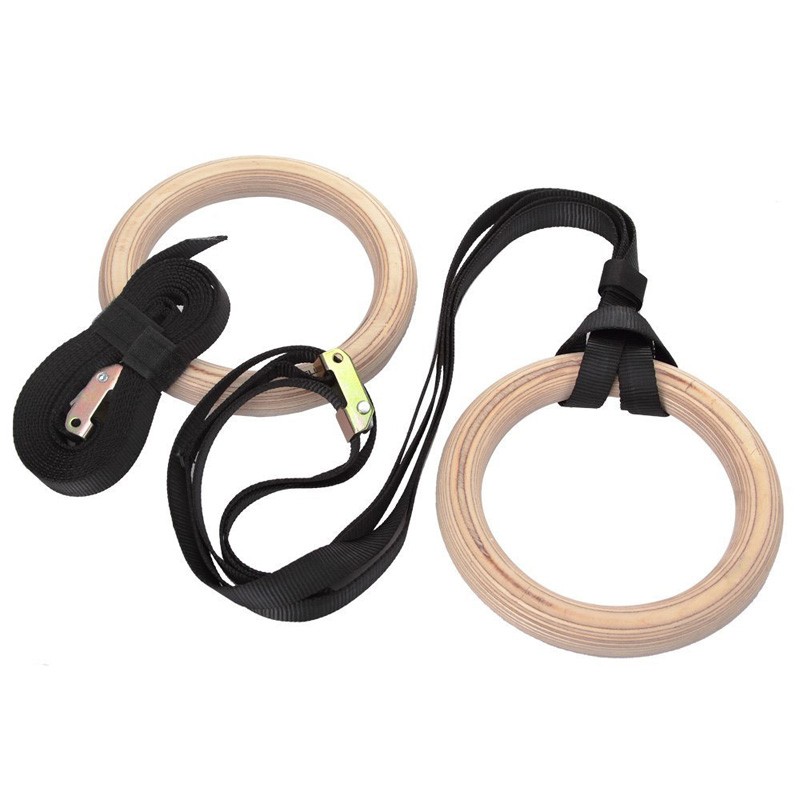 Pierścienie gimnastyczne fitne – Gymnastic Ring Wood recenzja i cena