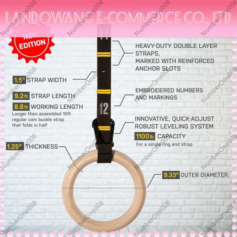 Obręcze gimnastyczne z litego  – Gymnastic Ring Wood recenzja i cena