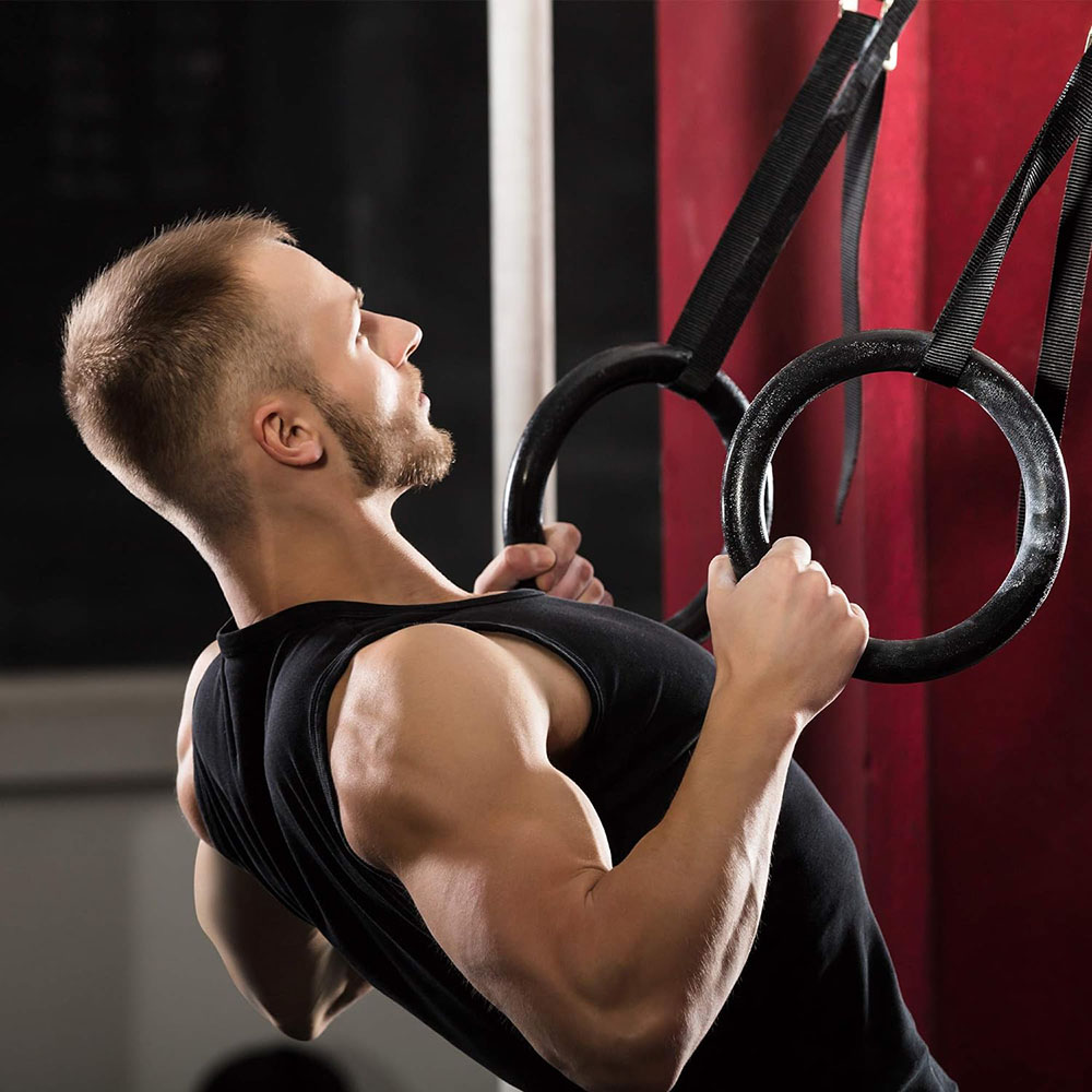 Kółka gimnastyczne do treningu – Gymnastic Ring Wood recenzja i cena